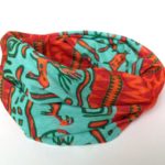 Πολυμορφική μπαντάνα, Cave, τιρκουάζ-πορτοκαλί