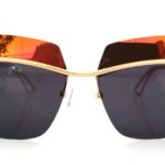 Γυαλιά ηλίου Lefkada, χρυσό, κίτρινος καθρέφτης