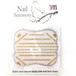 Nail sticker, zig-zag