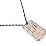 Military necklace, Silver ID