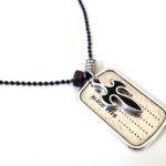 Κολιέ με στρατιωτική αλυσίδα, Silver ID-Cross