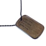 Military necklace, Black ID