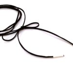 Wrap choker Simple, ασημί