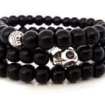 Ξύλινα βραχιόλια σετ, μαύρο