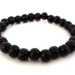 Wooden bracelet, μαύρο