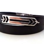 Δερμάτινο βραχιόλι, Dart, μαύρο