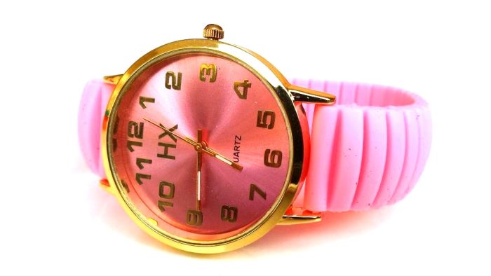 Rubber wrist watch