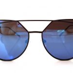 Γυαλιά ηλίου Bermuda, μαύρο, μπλε καθρέφτης