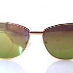 Γυαλιά ηλίου Tahiti, χρυσό, πράσινος καθρέφτης