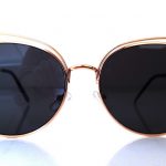 Γυαλιά ηλίου Malta, χρυσό, μαύρος φακός