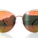 Γυαλιά ηλίου Malta, χρυσό, ροζ-πράσινος καθρέφτης