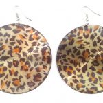 Disc σκουλαρίκια λεοπάρ, Leopard