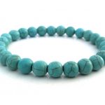 Chaolite bracelet, Large beads, τιρκουάζ