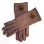 Gloves, Fur ball, χακί