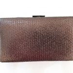 Clutch bag, Shiny, γκρι