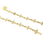 Extended σκουλαρίκια, Cross, χρυσό