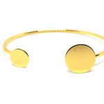Circles cuff, χρυσό
