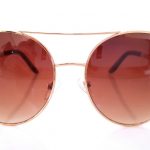 Γυαλιά ηλίου Tangerine, χρυσό, καφέ φακός