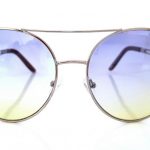 Γυαλιά ηλίου Tangerine, ασημί, γαλάζιος-κίτρινος φακός