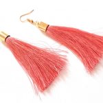 Simple tassels earrings, ροζ