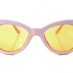 Γυαλιά ηλίου Coconut, μπεζ-nude, κίτρινος φακός