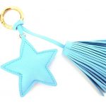 Tassel key ring, Star, γαλάζιο
