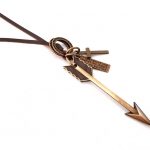 Leather necklace, Shaft, μπρονζέ