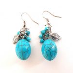 Boho blue σκουλαρίκια, Grapes