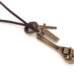 Leather necklace, Tool, μπρονζέ