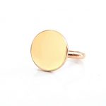 Disc steel ring, ροζ-χρυσό