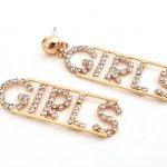 Girls σκουλαρίκια, χρυσό