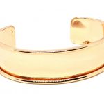 Rail cuff large, ροζ χρυσό
