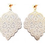 Double filigree earrings, Leaves