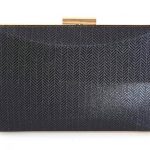 Clutch bag, Glow, μαύρο