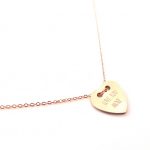 Ατσάλινο κολιέ με καρδιά