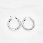 Σκουλαρίκια κρίκοι από ατσάλι