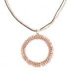 Κολιέ με κρίκο από ψιλές χάντρες