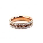 Ατσάλινο δαχτυλίδι με στρας