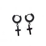 Ατσάλινα σκουλαρίκια με σταυρούς