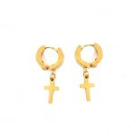Ατσάλινα σκουλαρίκια με σταυρούς