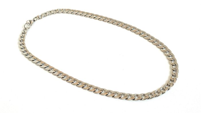 Men's steel chain necklace