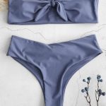 Μαγιό μπικίνι στράπλες με φιόγκο