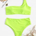 Μαγιό μπικίνι στράπλες με έναν ώμο.