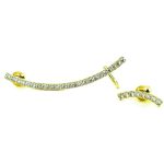 Σκουλαρίκι ear cuff σετ με καρφάκι από ασήμι