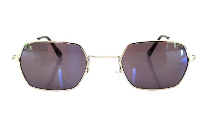 Sunglasses with hexagonal lens