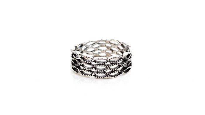 Ring with perforated patterns