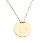 Ατσάλινο κολιέ μονόγραμμα