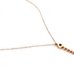 Ατσαλινο κολιέ με ψαροκόκκαλο