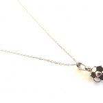 Ατσάλινο κοντό κολιέ με μπάλα