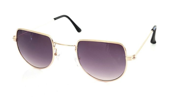 Sunglasses with rounded frame